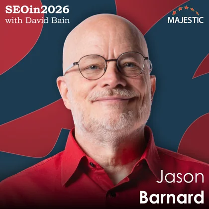 Jason Barnard 2026 podcast cover with logo