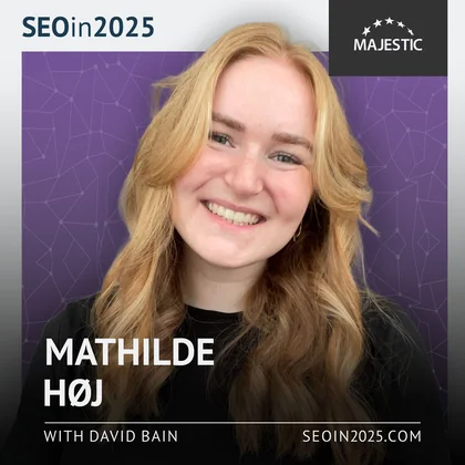 Mathilde H&oslash;j 2025 podcast cover with logo